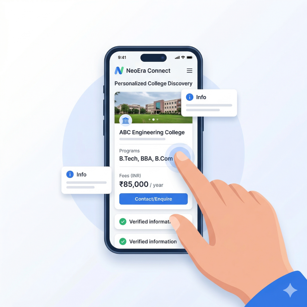 Discovery page on mobile